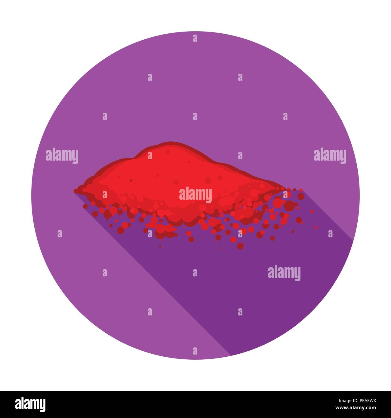 Paprika icon in flat style isolated on white background. Herb an spices symbol vector