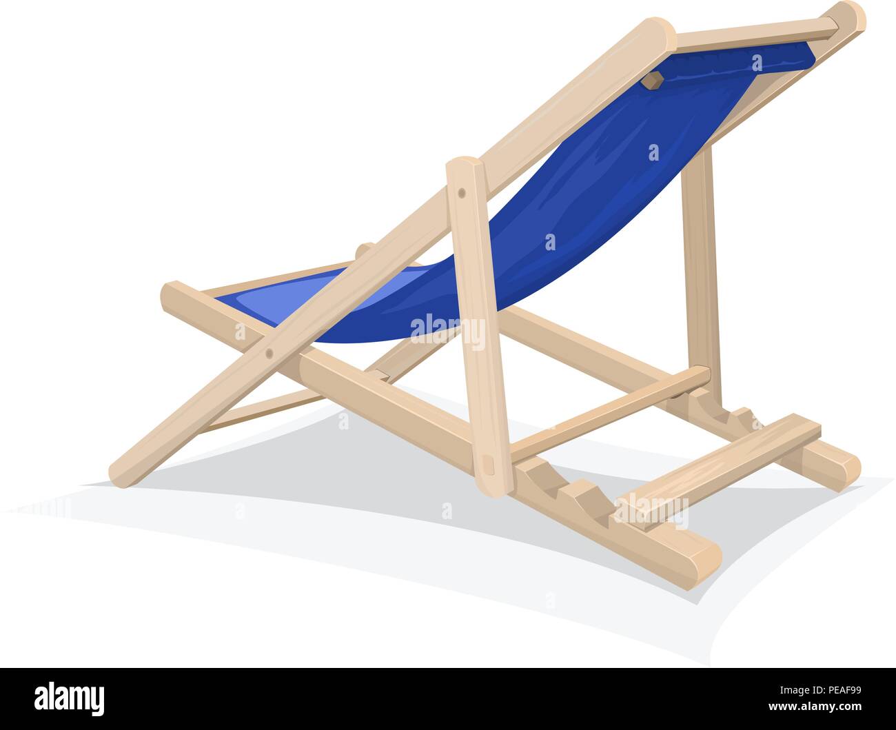 vector beach chair  Stock Vector