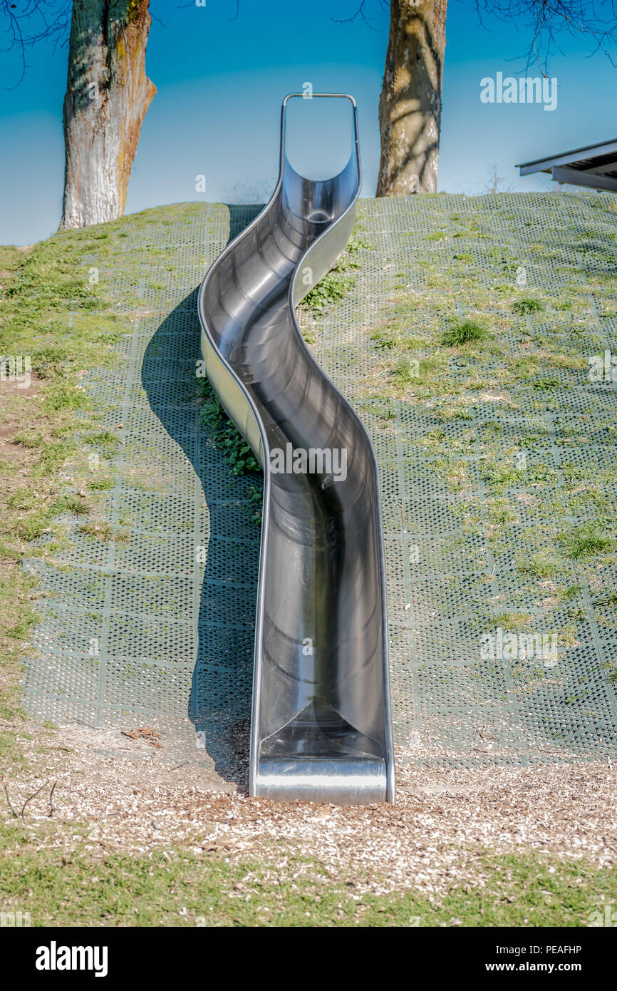 Long metal slide hi res stock photography and images Alamy