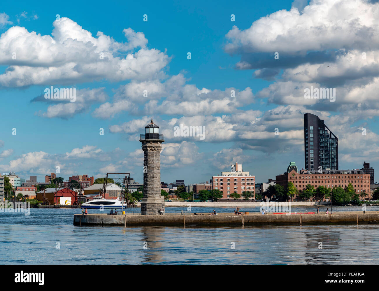 Roosevelt Island Lighthouse Stock Photo Alamy