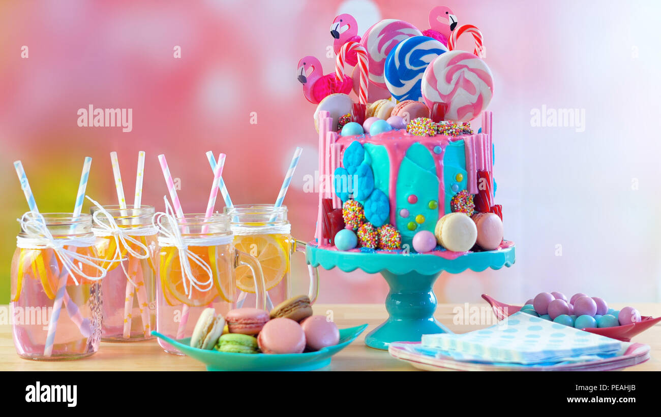 On Trend Candyland Fantasy Drip Cake For Children S Teen S