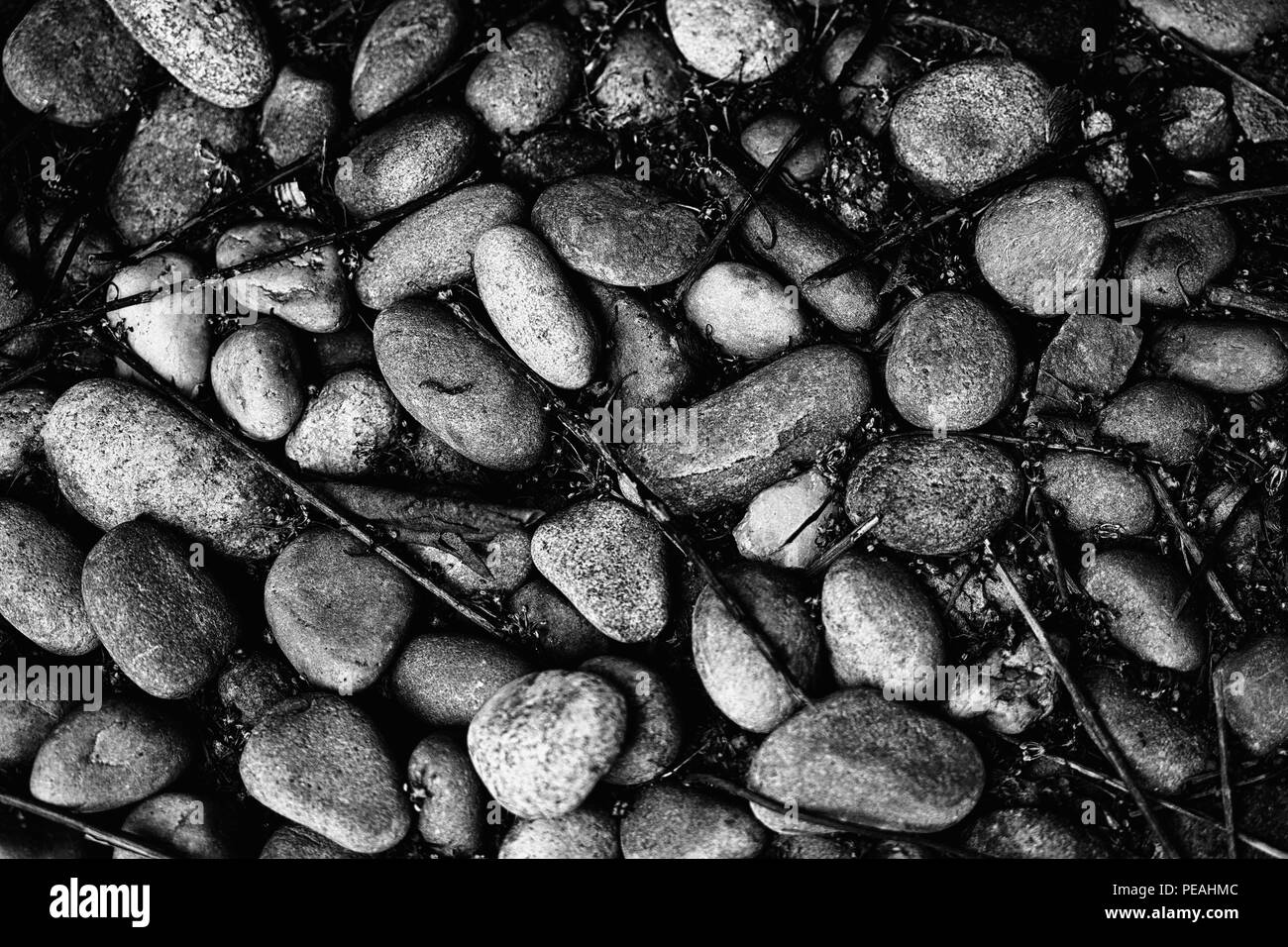Black and white pebbles Black and White Stock Photos & Images - Alamy