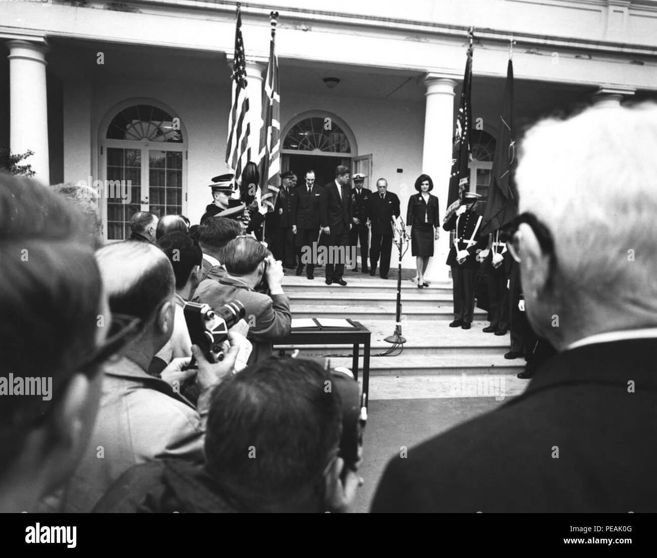 AR7813-C. Proclamation Ceremony Declaring Sir Winston Churchill an Honorary Citizen of the United States. Stock Photo