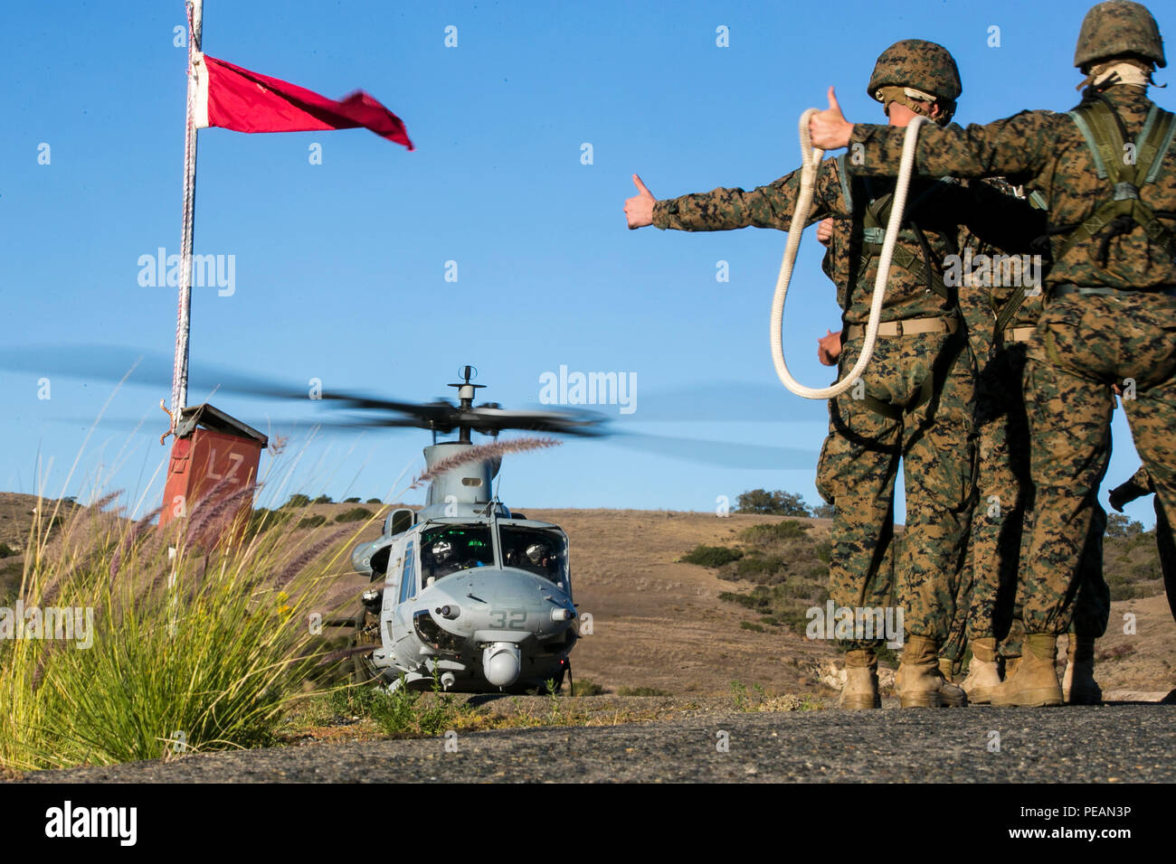 U.S. Marines with Golf Co., Battalion Landing Team 2/1, 13th Marine ...