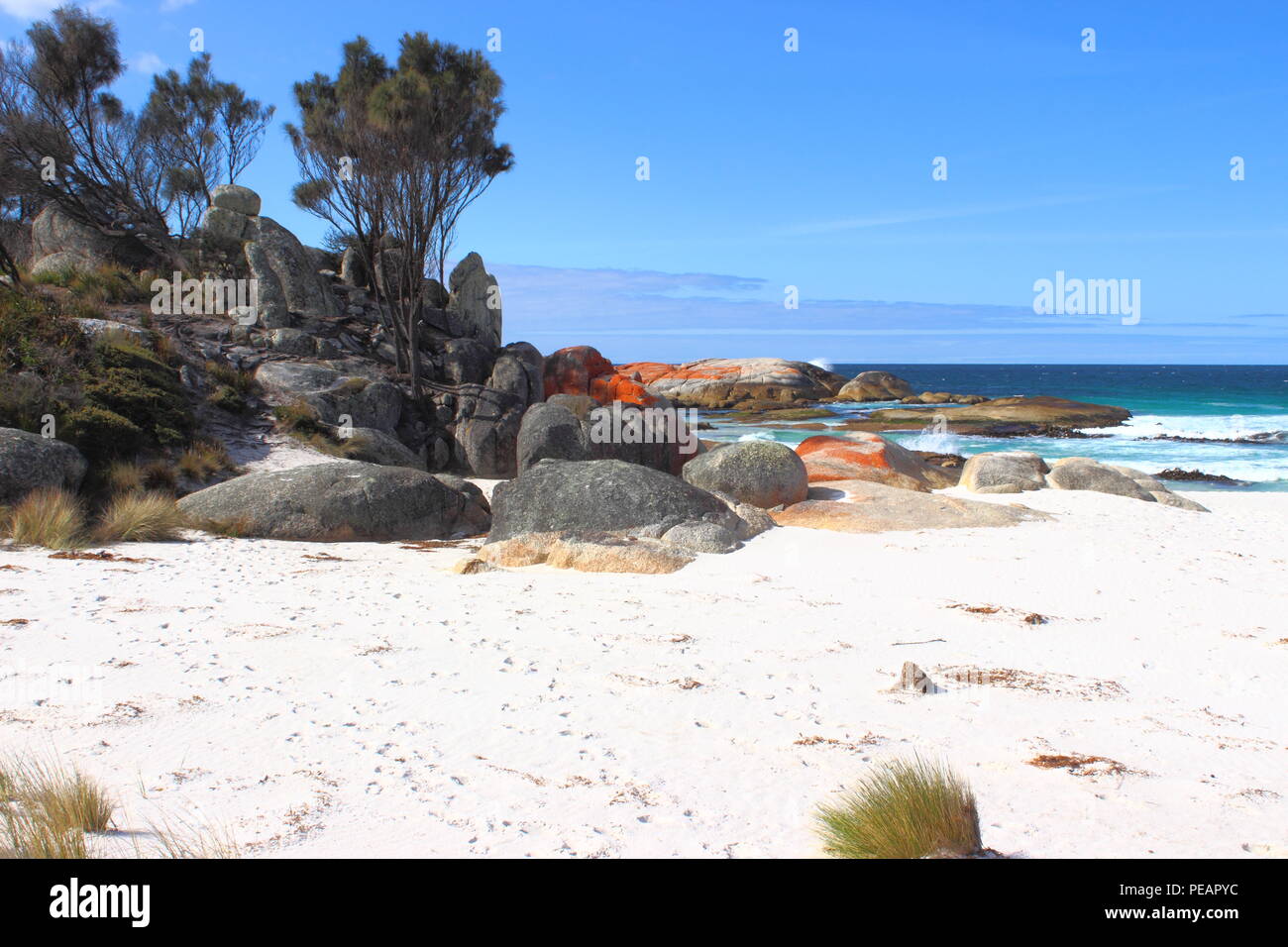 Bay of Fires, Tasmania Stock Photo