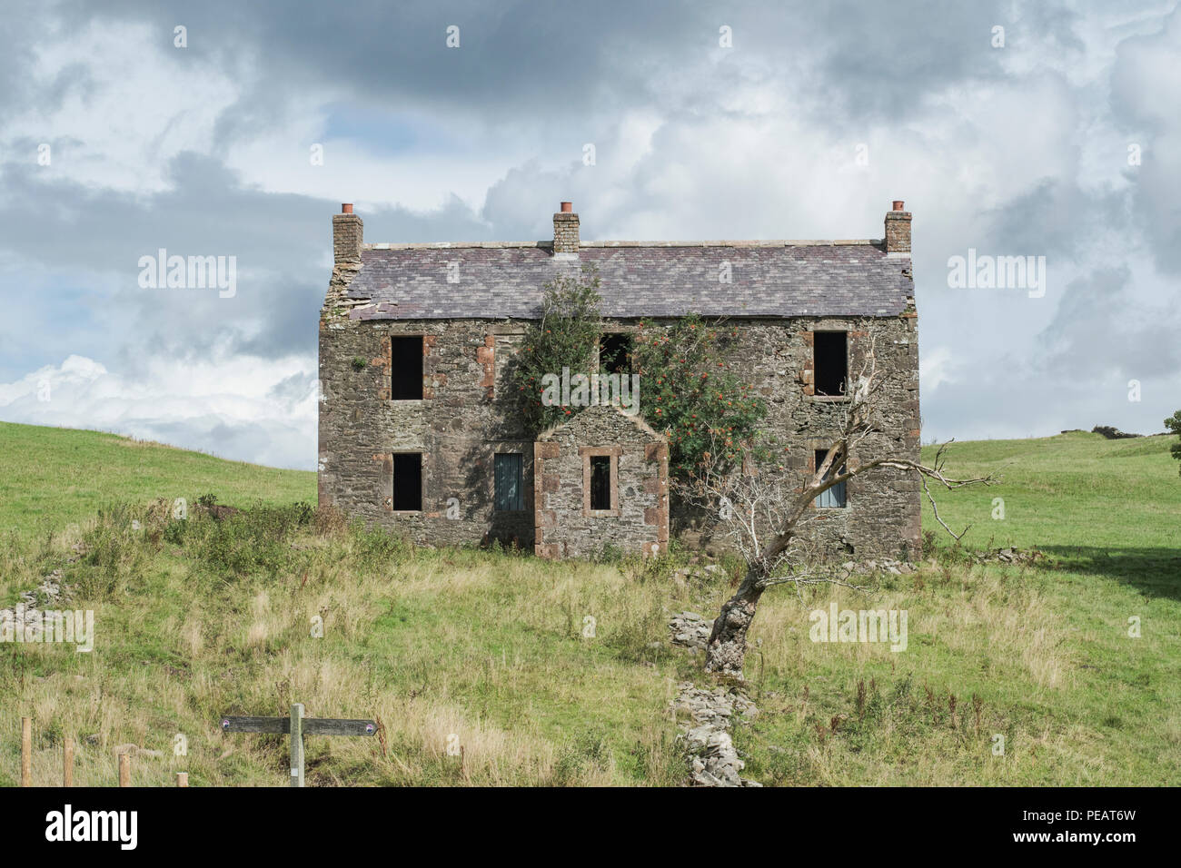Abandoned farmhouse by the Annandale Way, Dumfries and Galloway
