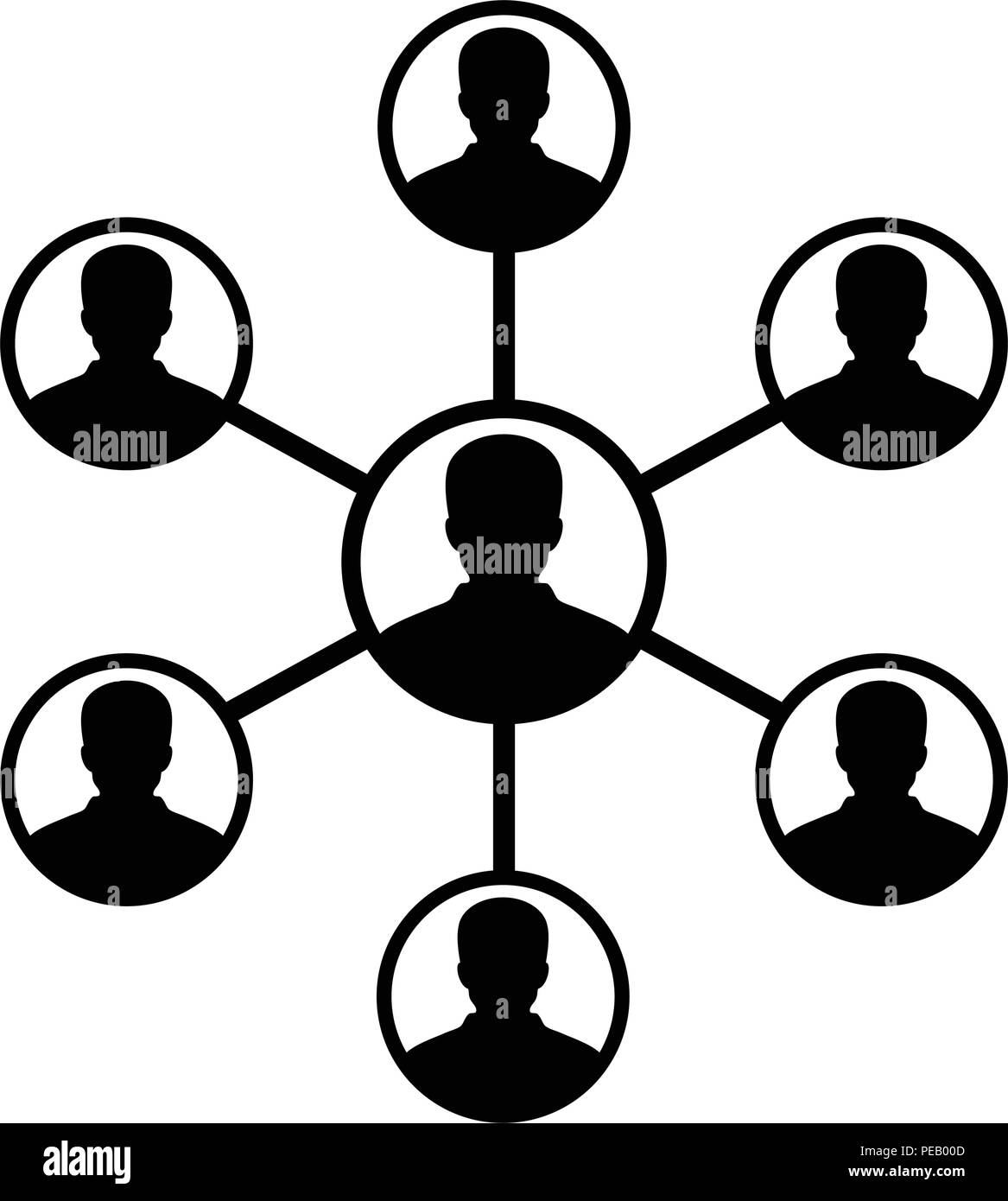 Company Icon Vector Male Group Of Persons Symbol Avatar For