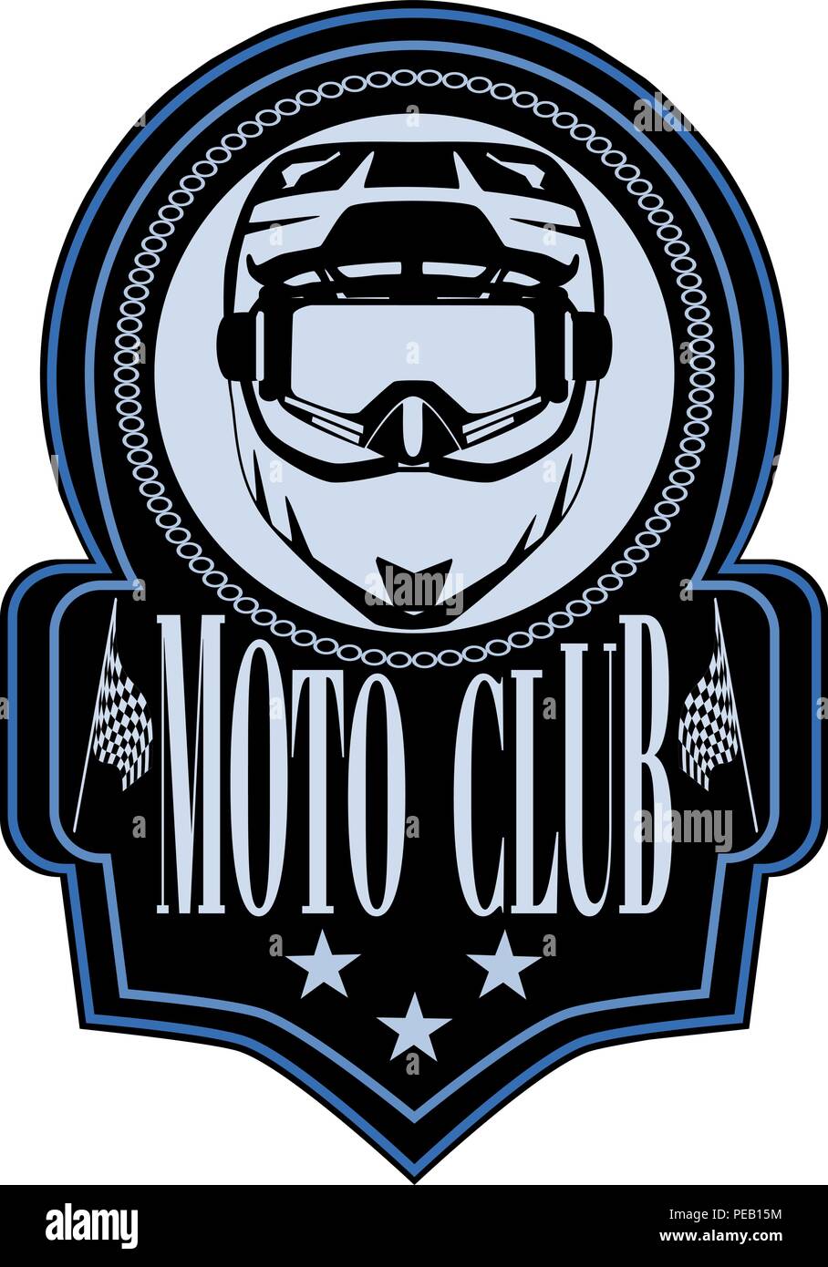 Motorcycle Club Badge Logo Emblem Vector Template Stock Vector Image Art Alamy