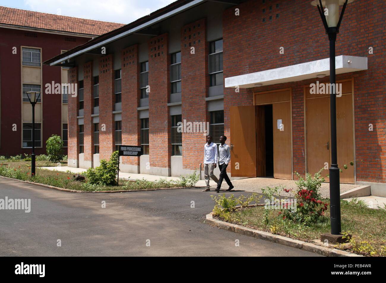 Musanze, Rwanda. 13th Aug, 2018. Photo taken on Aug. 8, 2018 shows a view of Integrated Polytechnic Regional College Musanze in Musanze district, northern Rwanda. As the largest polytechnic in northern Rwanda, the college, constructed by Chinese enterprise China Geo-Engineering Corporation using funds from the Chinese government, is playing an important role in training technical persons in Rwanda. Credit: Lyu Tianran/Xinhua/Alamy Live News Stock Photo