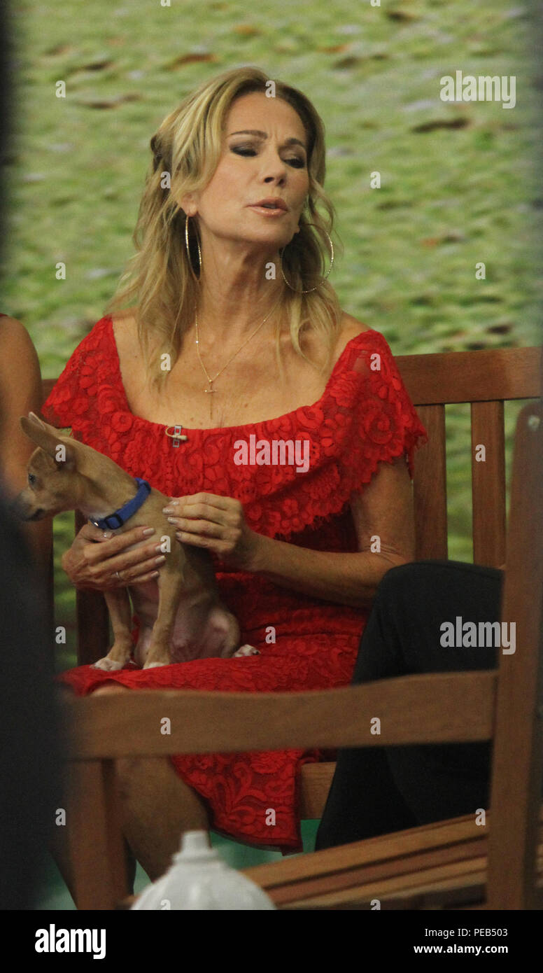 New York, NY, USA. 13th Aug, 2018. Kathie Lee Gifford interview Jane Lynch at Today Shiow to talk about Clear the Shelters a NBC and Telemundo partnering to help provide funds to adopt a pet from a Shelter in New York. August 13, 2018 Credit: Rw/Media Punch/Alamy Live News Stock Photo