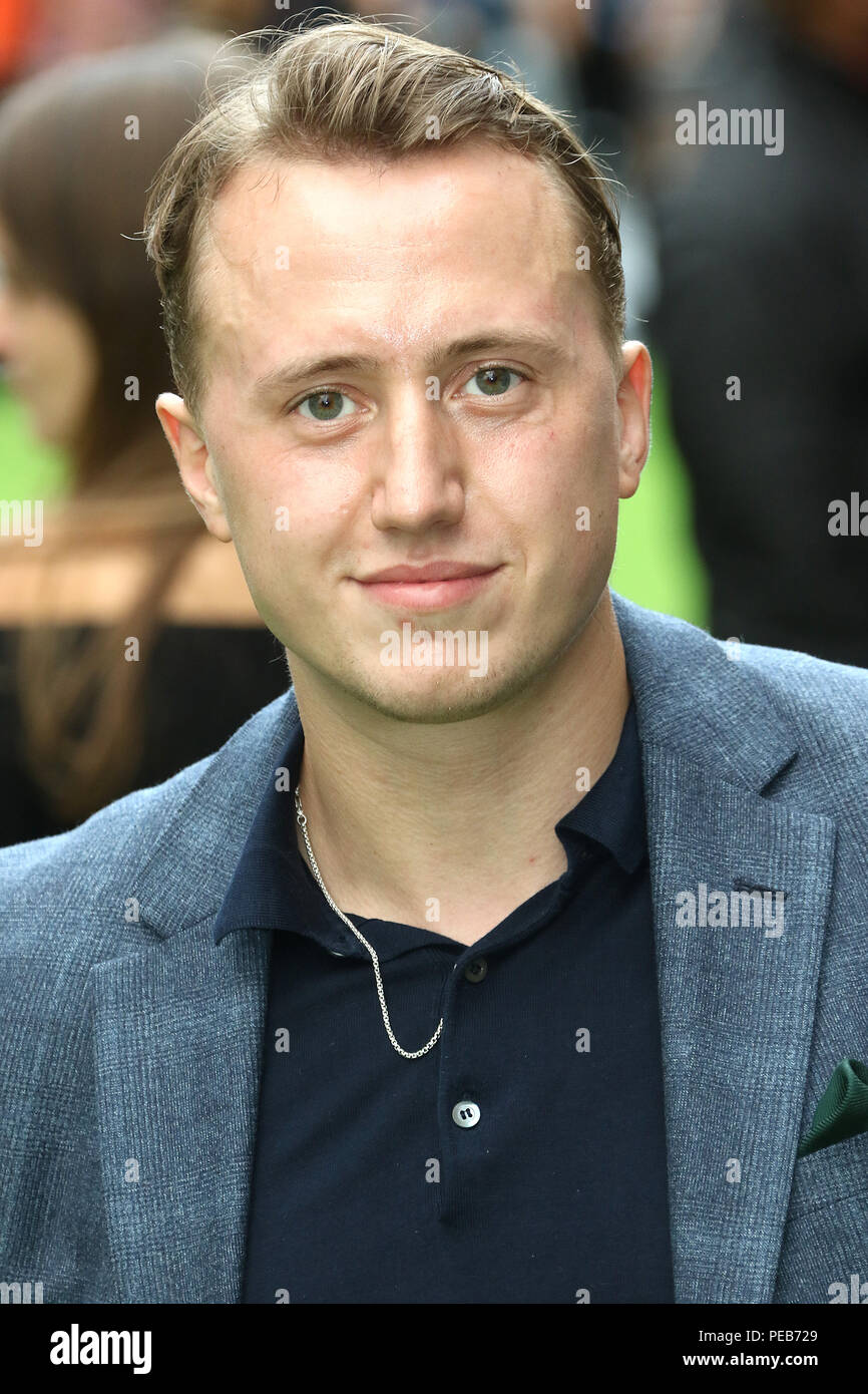 London, UK. 13th August, 2018. Theo Barklem-Biggs, The Festival - World Premiere, Leicester Square, London, UK, 13 August 2018, Photo by Richard Goldschmidt Credit: Rich Gold/Alamy Live News Stock Photo