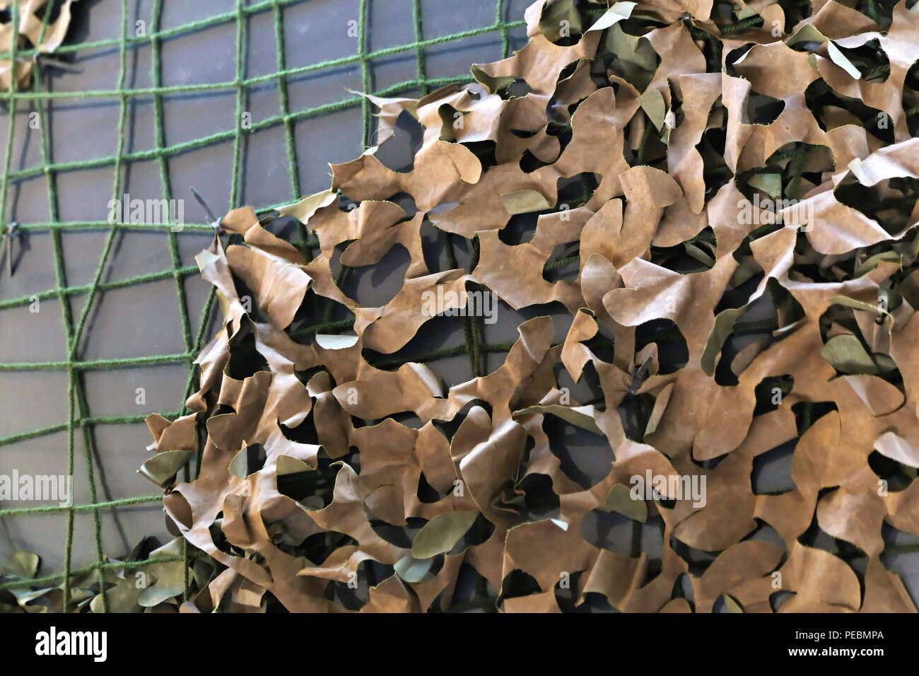 Camouflage netting for military or hunting use Stock Photo - Alamy