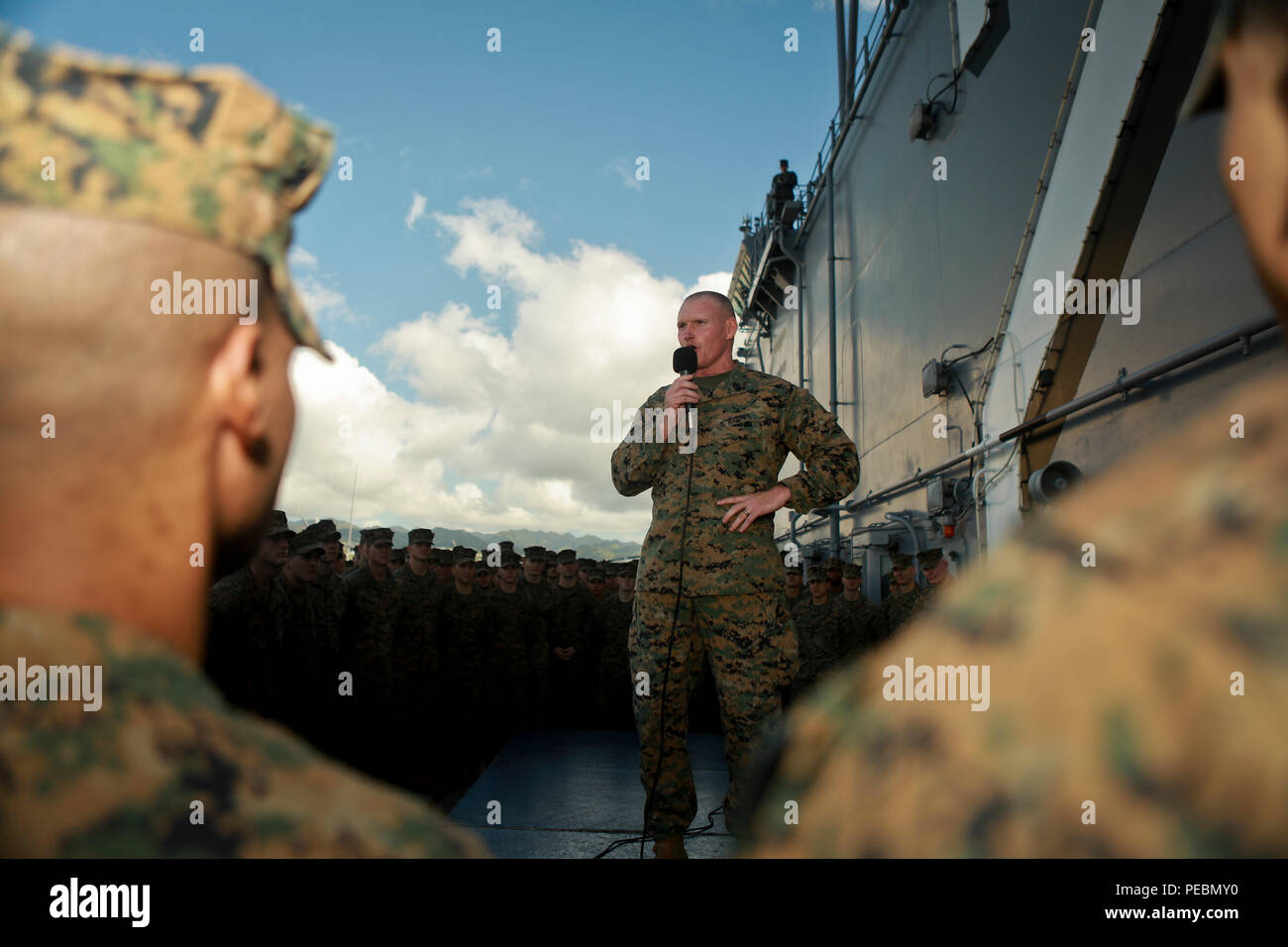 U.S. Marine Corps Forces, Pacific Sgt. Maj. Paul McKenna, command ...