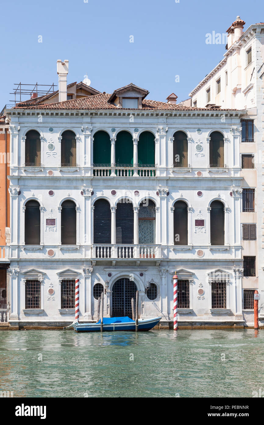 Palazzo Grimani Marcello, also known as  Palazzo Giustinian Querini, Grand Canal, San Polo, Venice, Veneto, Italy, 16thC Renaissance facade Stock Photo
