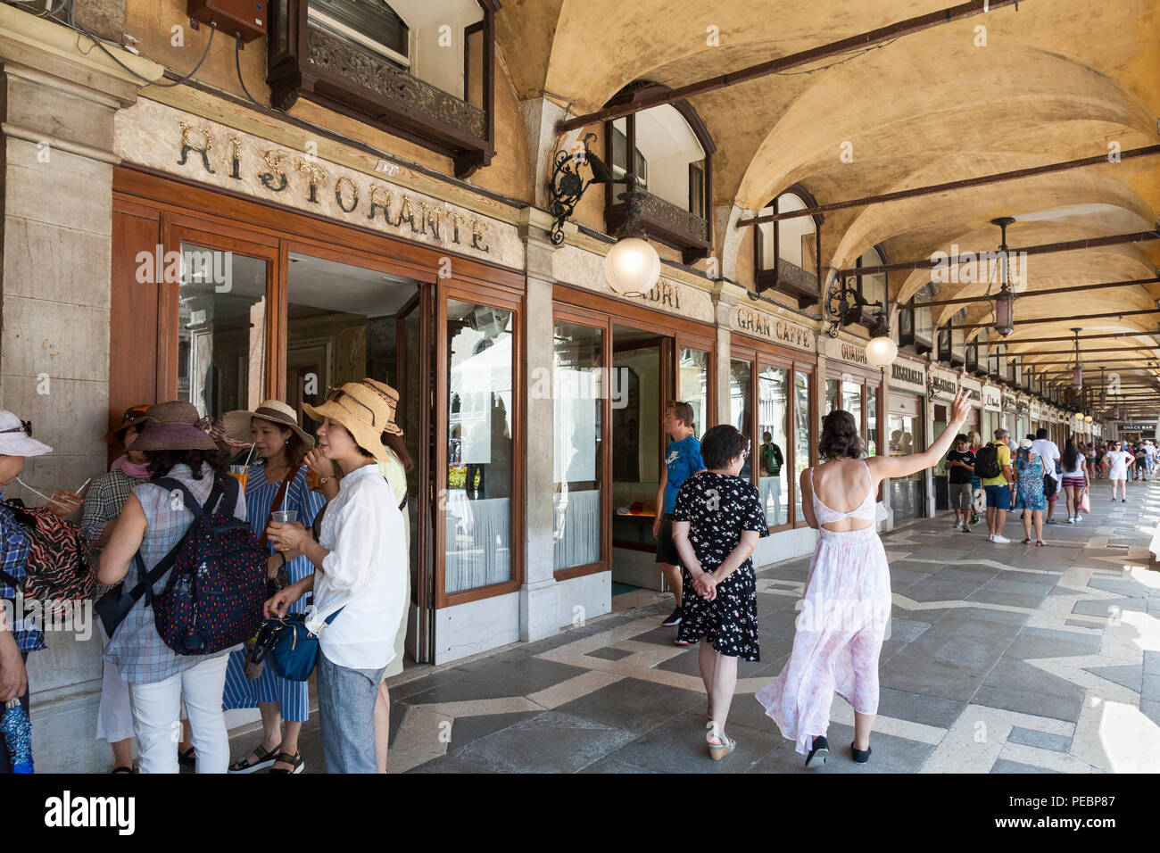 asian lady tourists Stock Photo