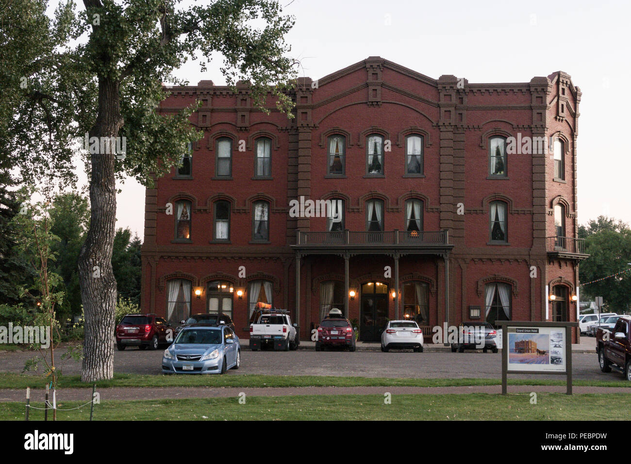 Grand Union Hotel is an Historic Landmark in Fort Benton, Montana, USA