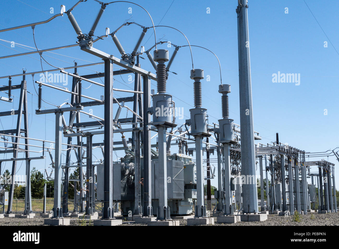 Electrical Substation in Great Falls, Montana, USA Stock Photo Alamy