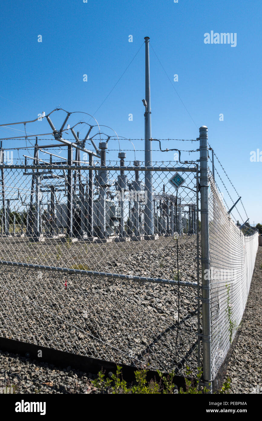Electrical Substation in Great Falls, Montana, USA Stock Photo Alamy