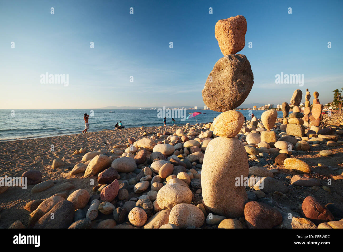 Balanced Rocks On A Beach Malecon Puerta Vallarta Mexico Stock Photo Alamy Balanced Rocks On A Beach Malecon Puerta Vallarta Mexico Stock Photo Alamy