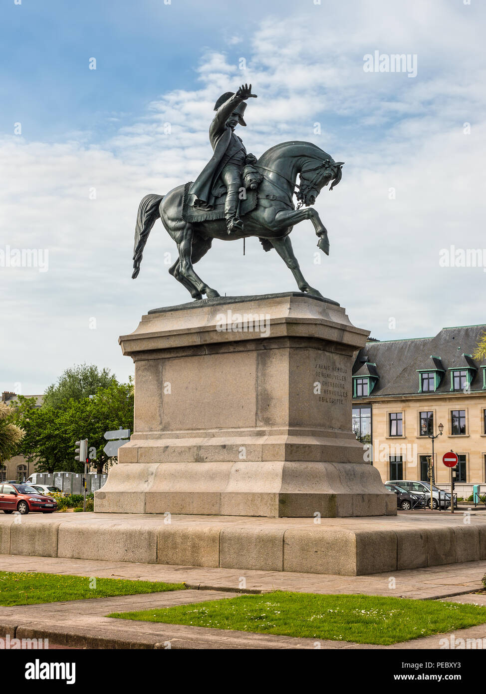 CherbourgOcteville, France May 22, 2017 The monument to Napoleon