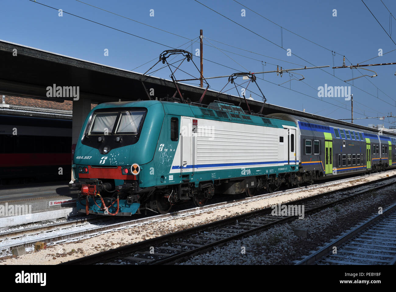 class E464;E464 567;santa lucia;station;venice;italy Stock Photo