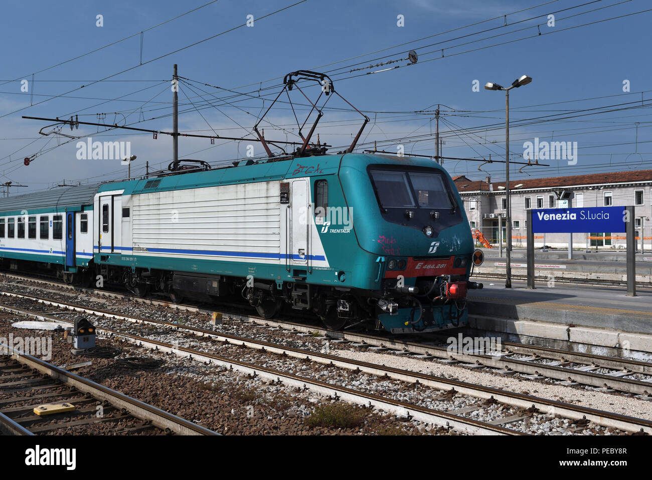 class E464;E464 281;santa lucia;station;venice;italy Stock Photo