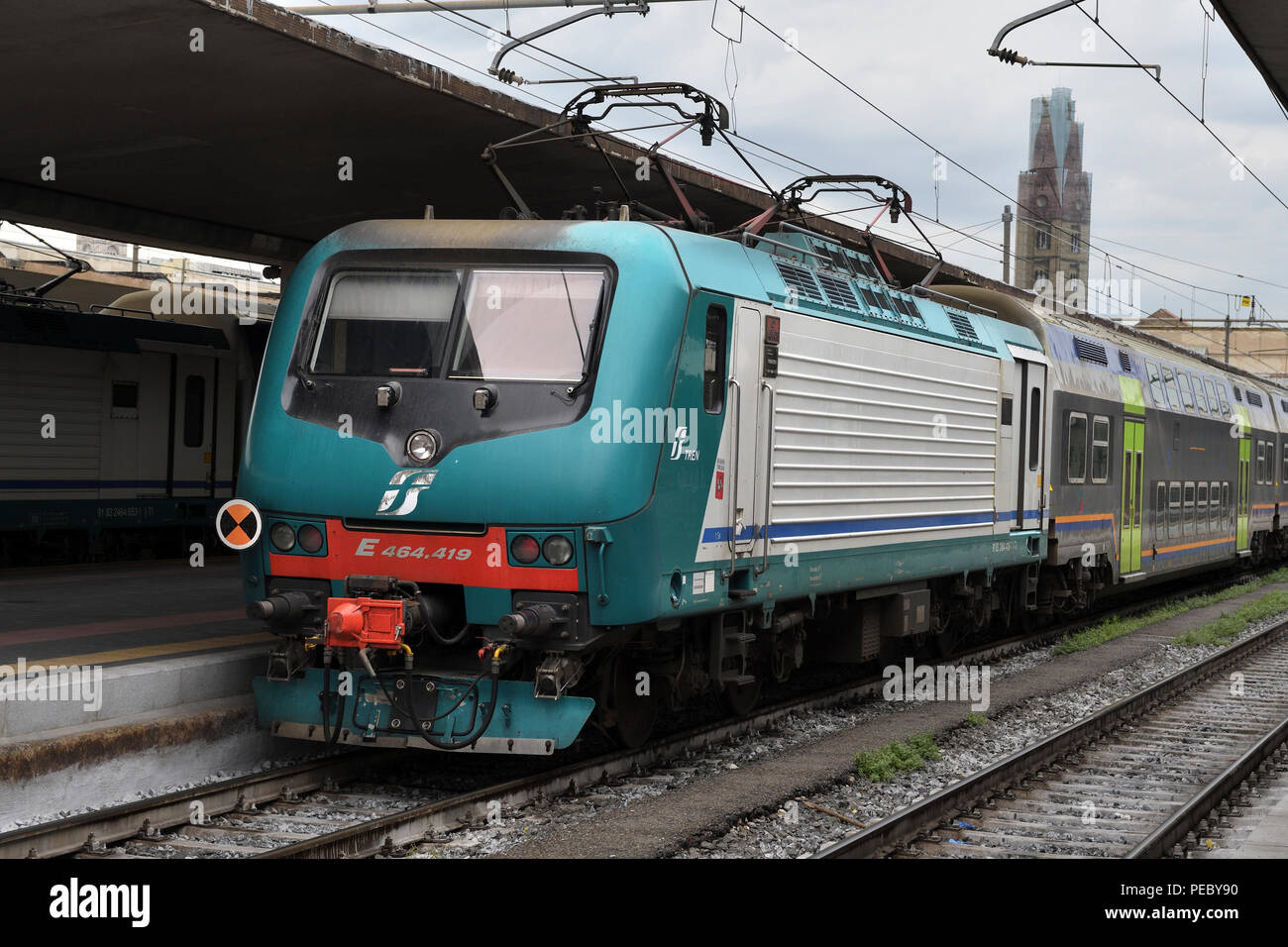 class E464;E464 419;santa maria novella;station;florence;italy Stock Photo