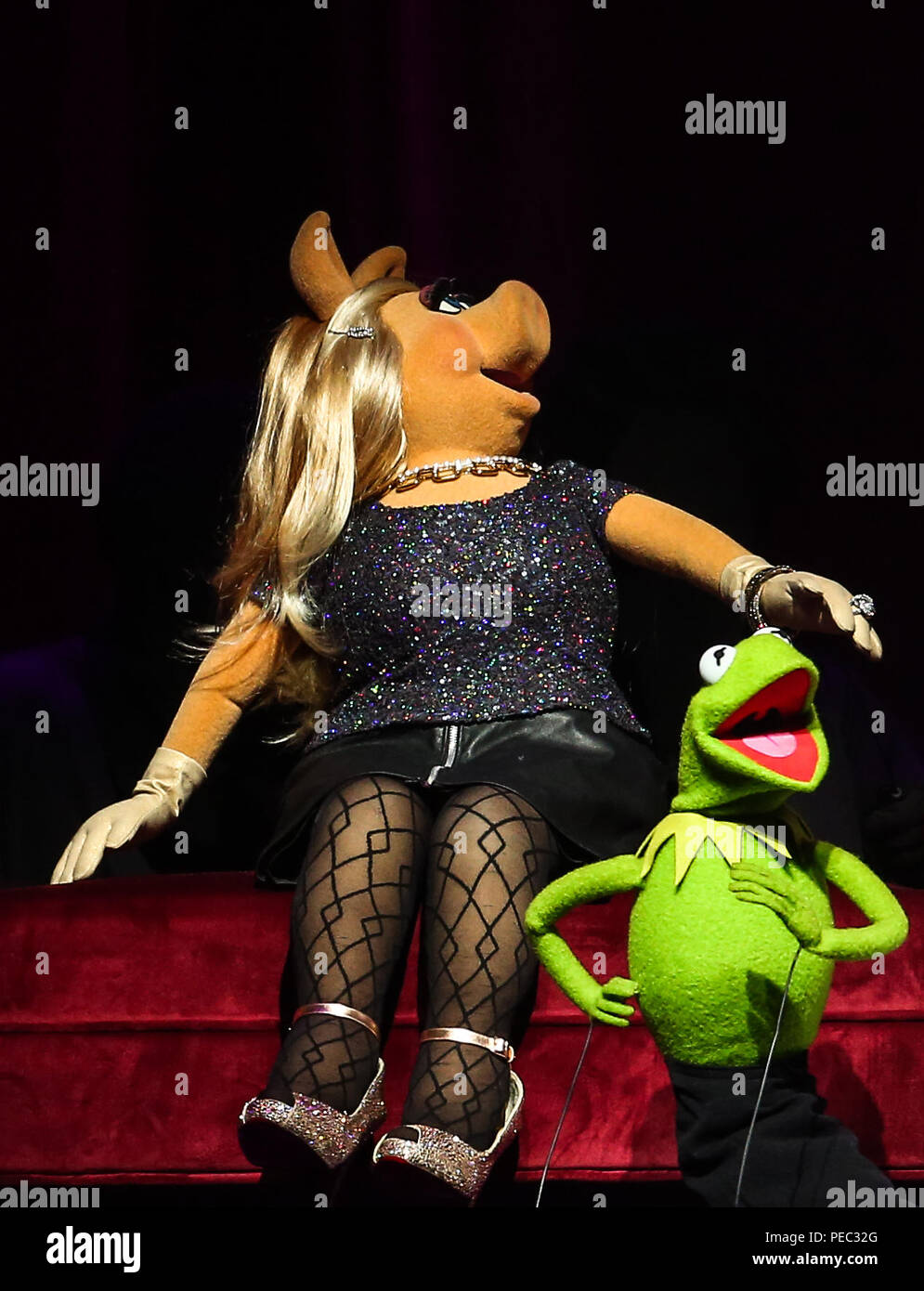 The Muppets take The O2 with a live show  Featuring: Miss Piggy, Kermit Where: London, United Kingdom When: 13 Jul 2018 Credit: John Rainford/WENN Stock Photo