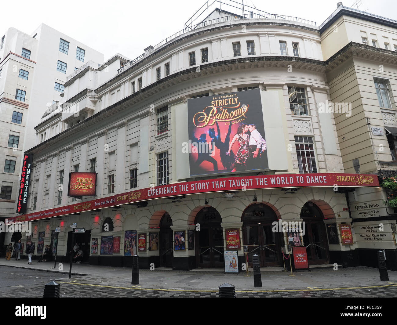 Front view of the Piccadilly Theatre in London West End Stock Photo