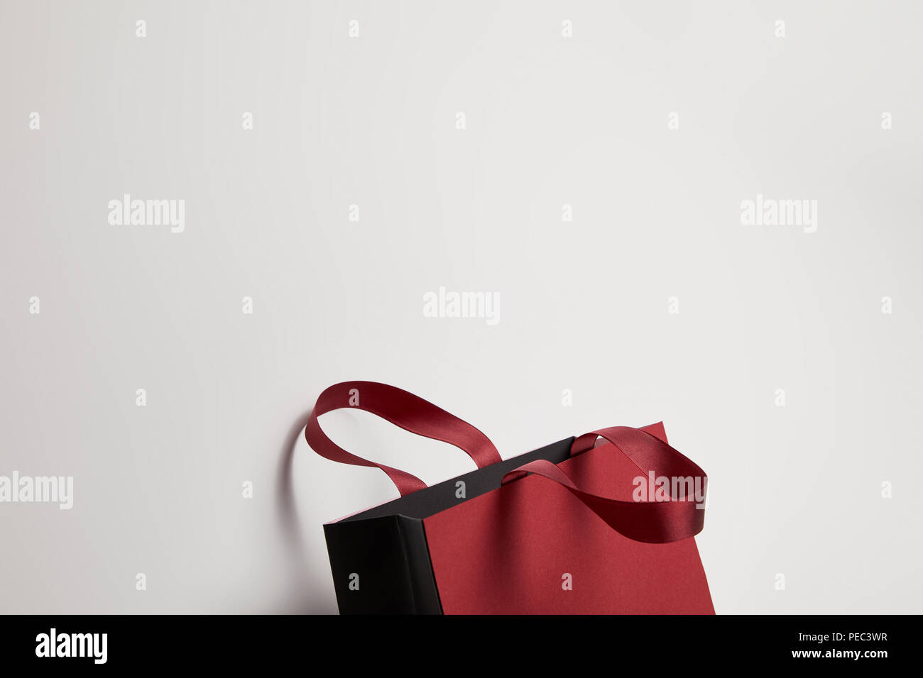 Woven Vanity Bag - Burgandy main image 1