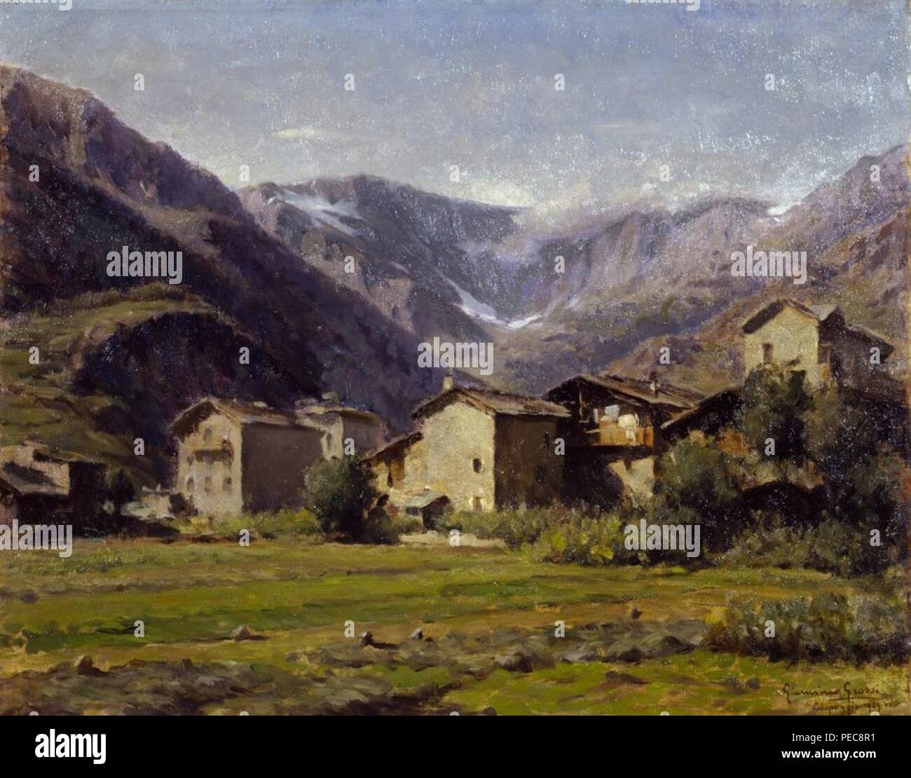Artgate Fondazione Cariplo - Grossi Giannino, Caspoggio (Val Malenco). Stock Photo