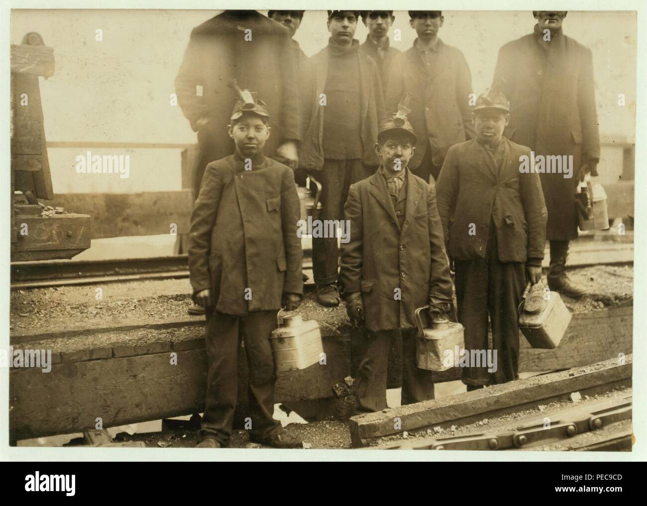 Arthur Havard, a young driver, Shaft -6, Pennsylvania Coal Company. Stock Photo