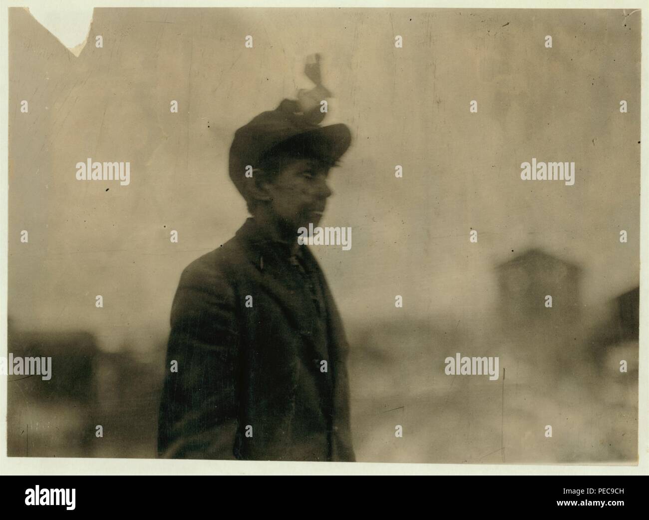 Arthur Havard, a young driver. Shaft -6. Pennsylvania Coal Company. Stock Photo