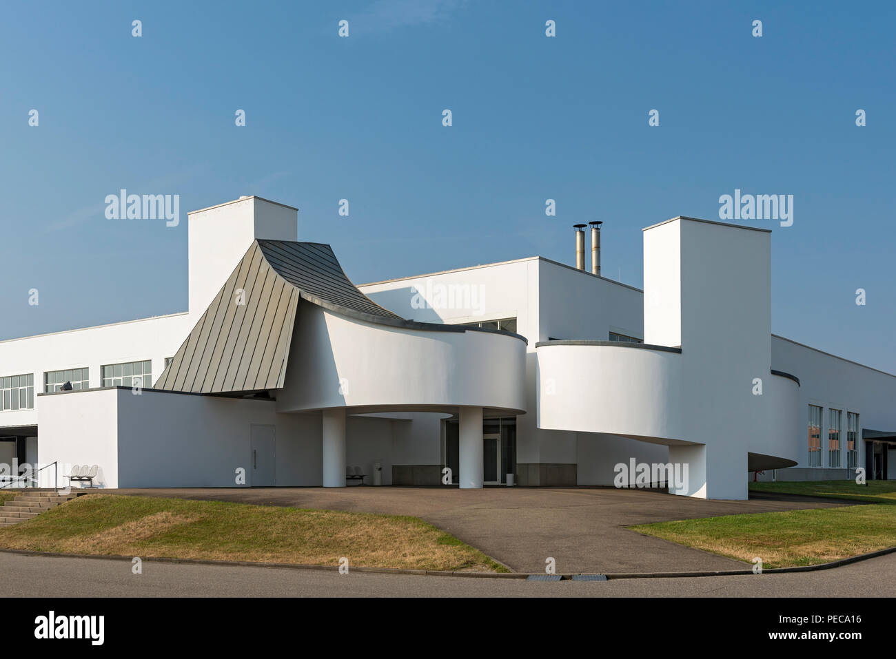 Vitra Factory building by architect Frank Gehry, architecture park Vitra  Campus, Weil am Rhein, Germany Stock Photo - Alamy