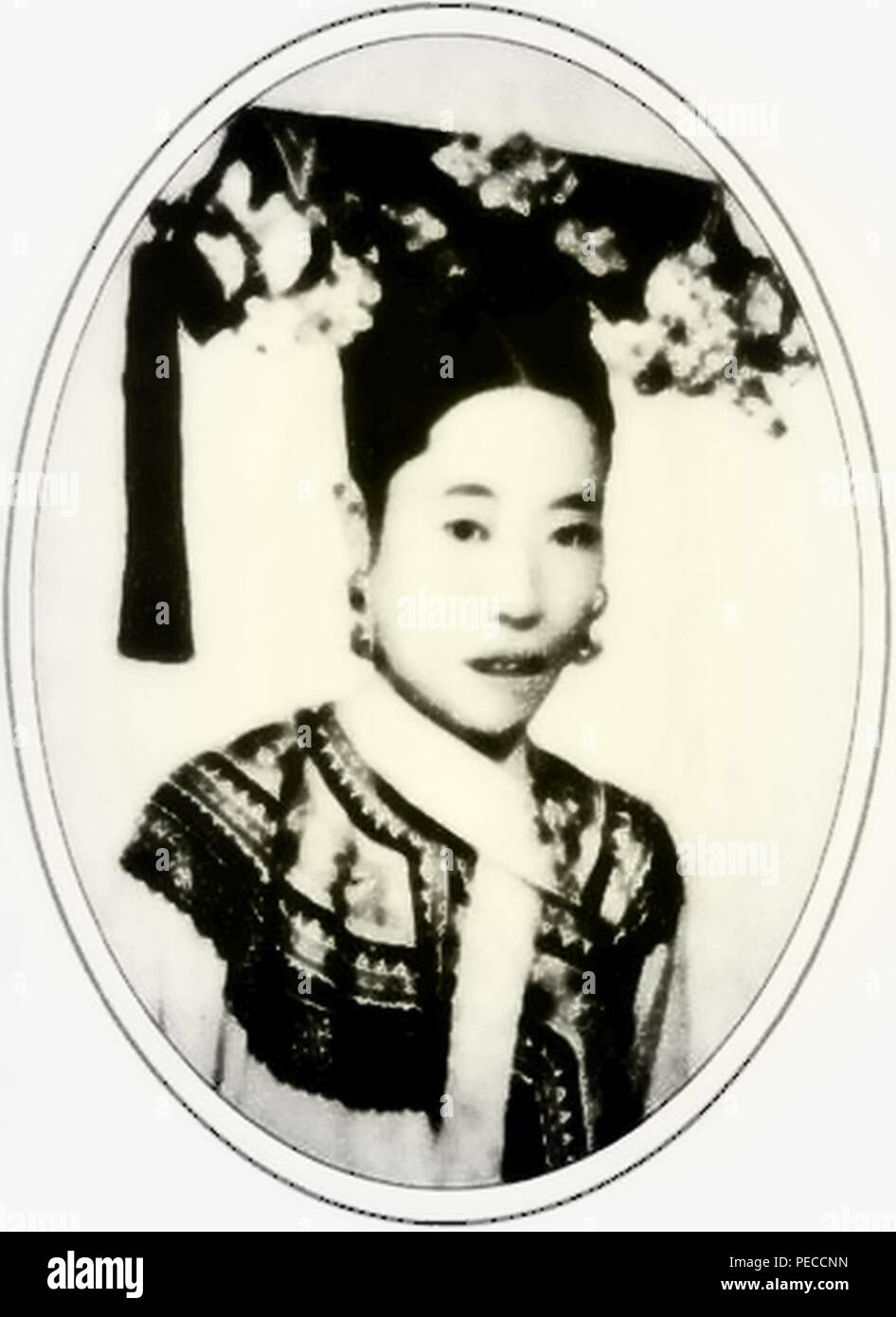 As the Empress Consort of Qing Dynasty China. Stock Photo