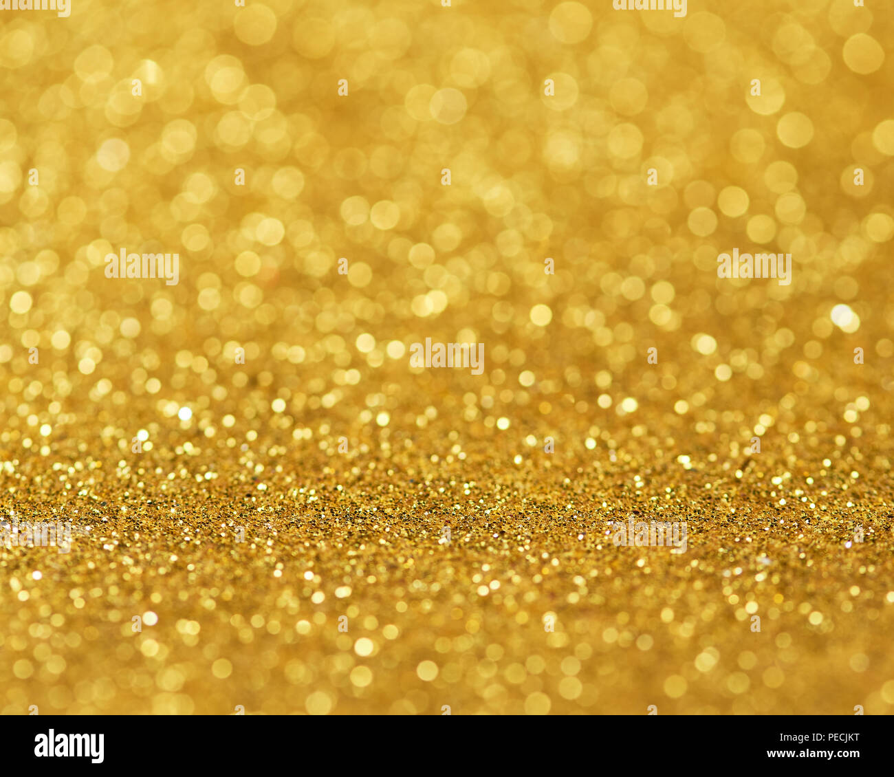 Gold bokeh background of glitter lights Stock Photo Alamy