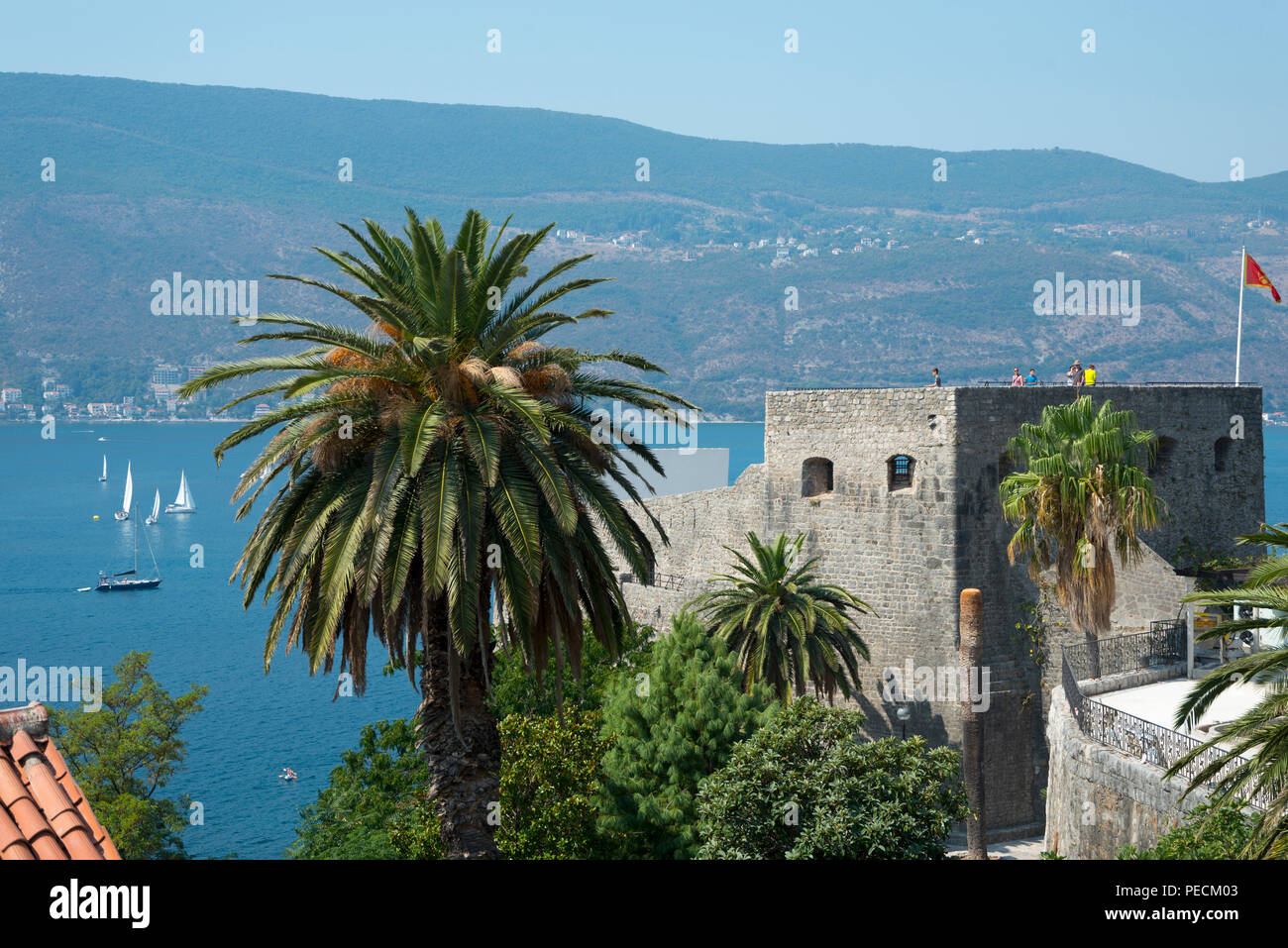 Forte Mare, old town, Herceg Novi, Bay of Kotor, Montenegro Stock Photo