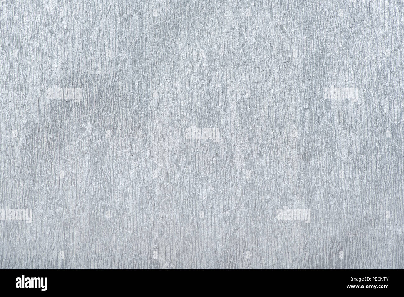 Wrinkled paper silver color background. Paper for packaging. Stock Photo