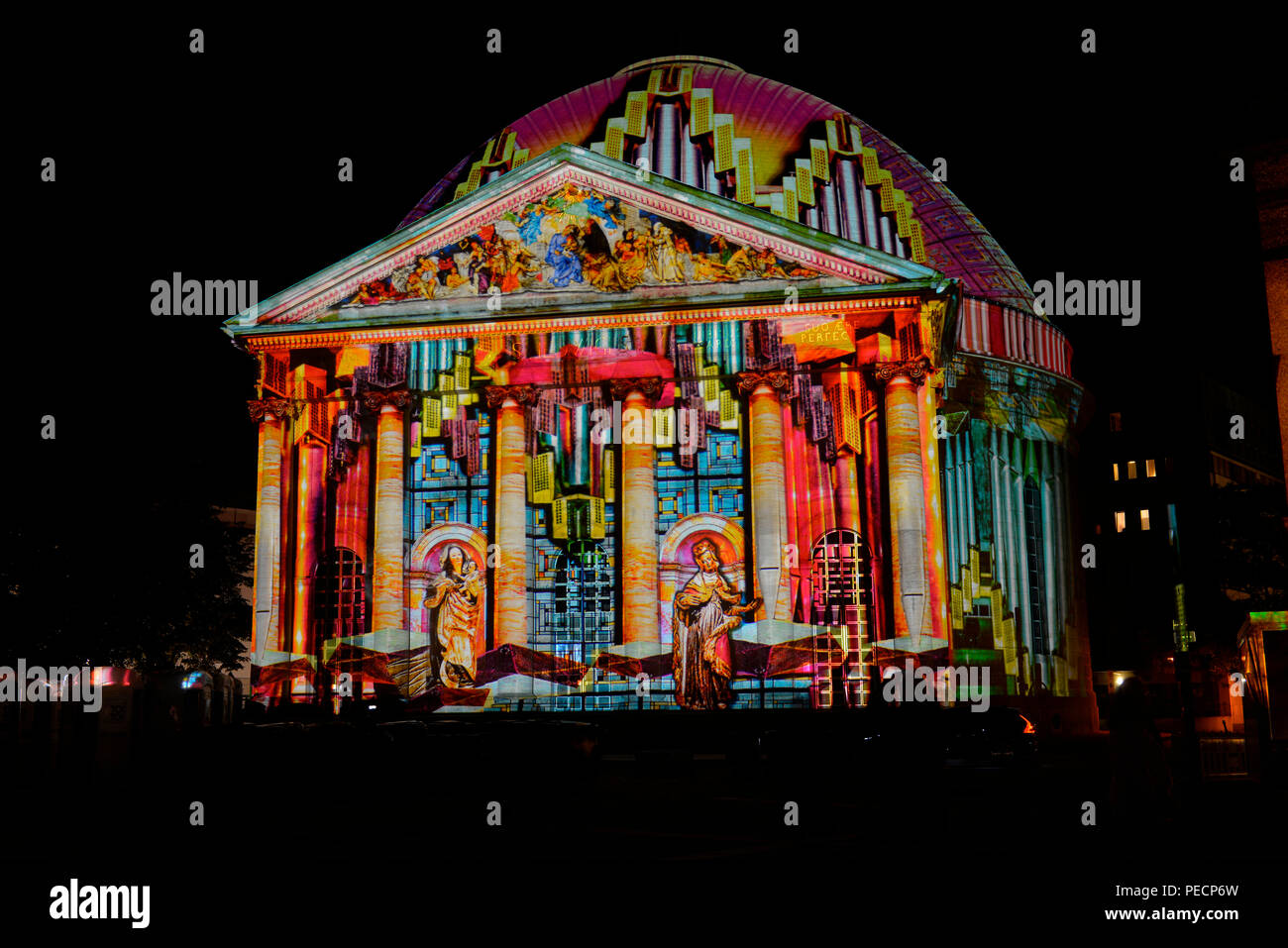 Festival of Lights, Hedwigskathedrale, Bebelplatz, Mitte, Berlin, Deutschland Stock Photo