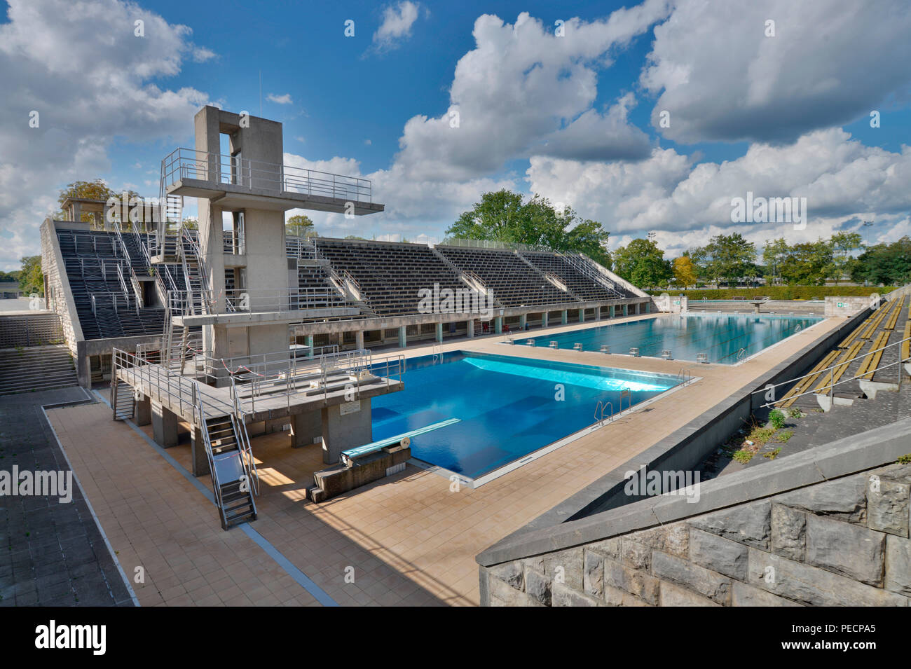 Olympisches Schwimmstadion, Westend, Charlottenburg, Berlin, Deutschland Stock Photo