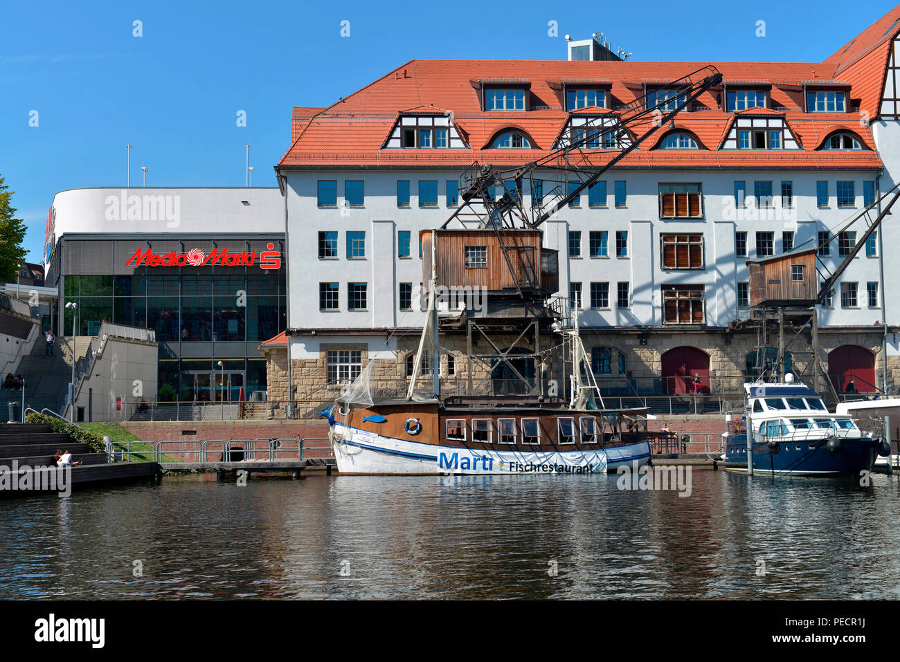 Einkaufszentrum, Tempelhofer Hafen, Tempelhof, Berlin, Deutschland Stock Photo