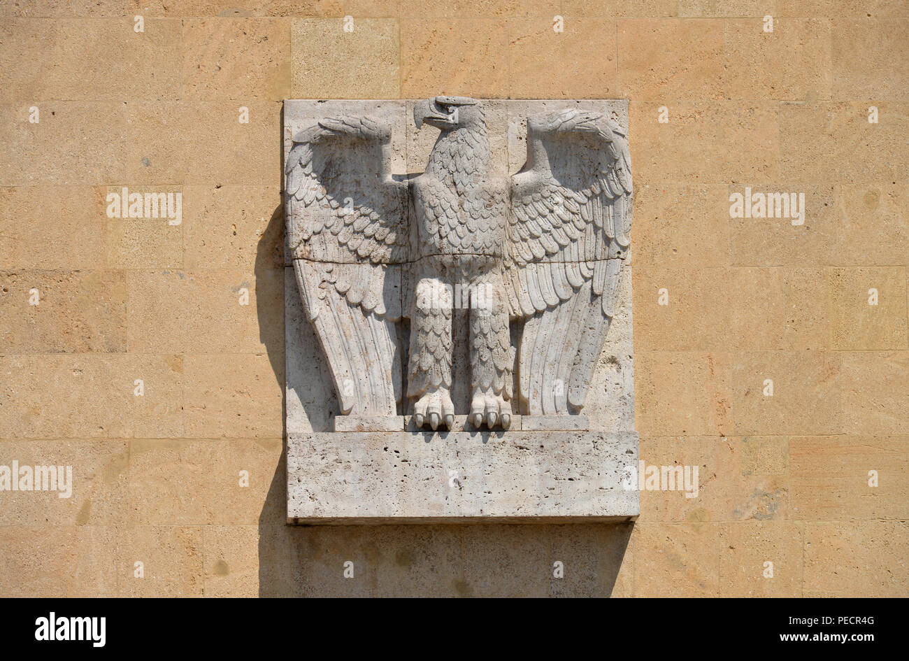 Adler, Columbiahaus, Platz der Luftbruecke, Tempelhof, Berlin, Deutschland Stock Photo