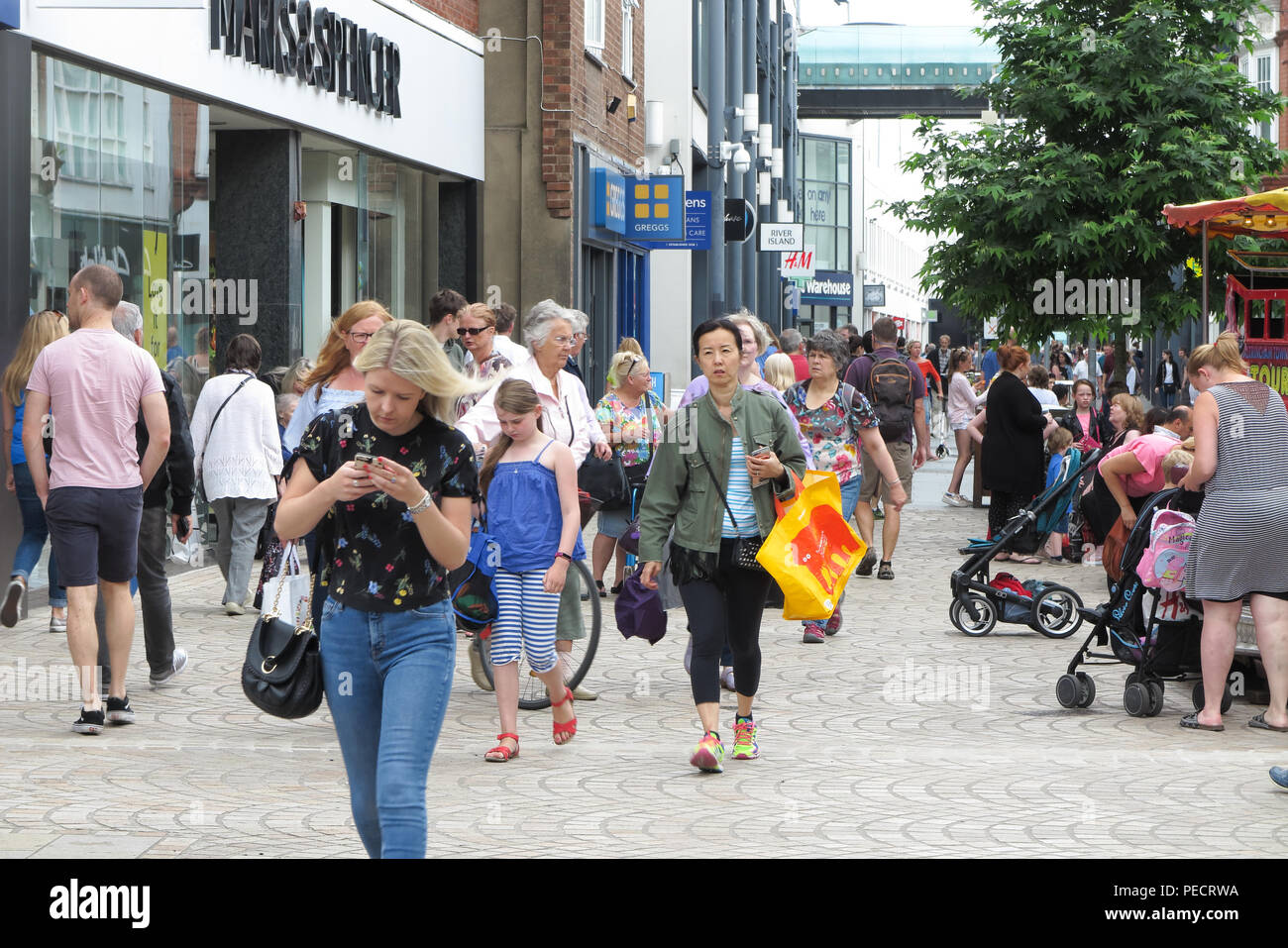 Street, Altrincham town centre, Trafford, Greater Manchester