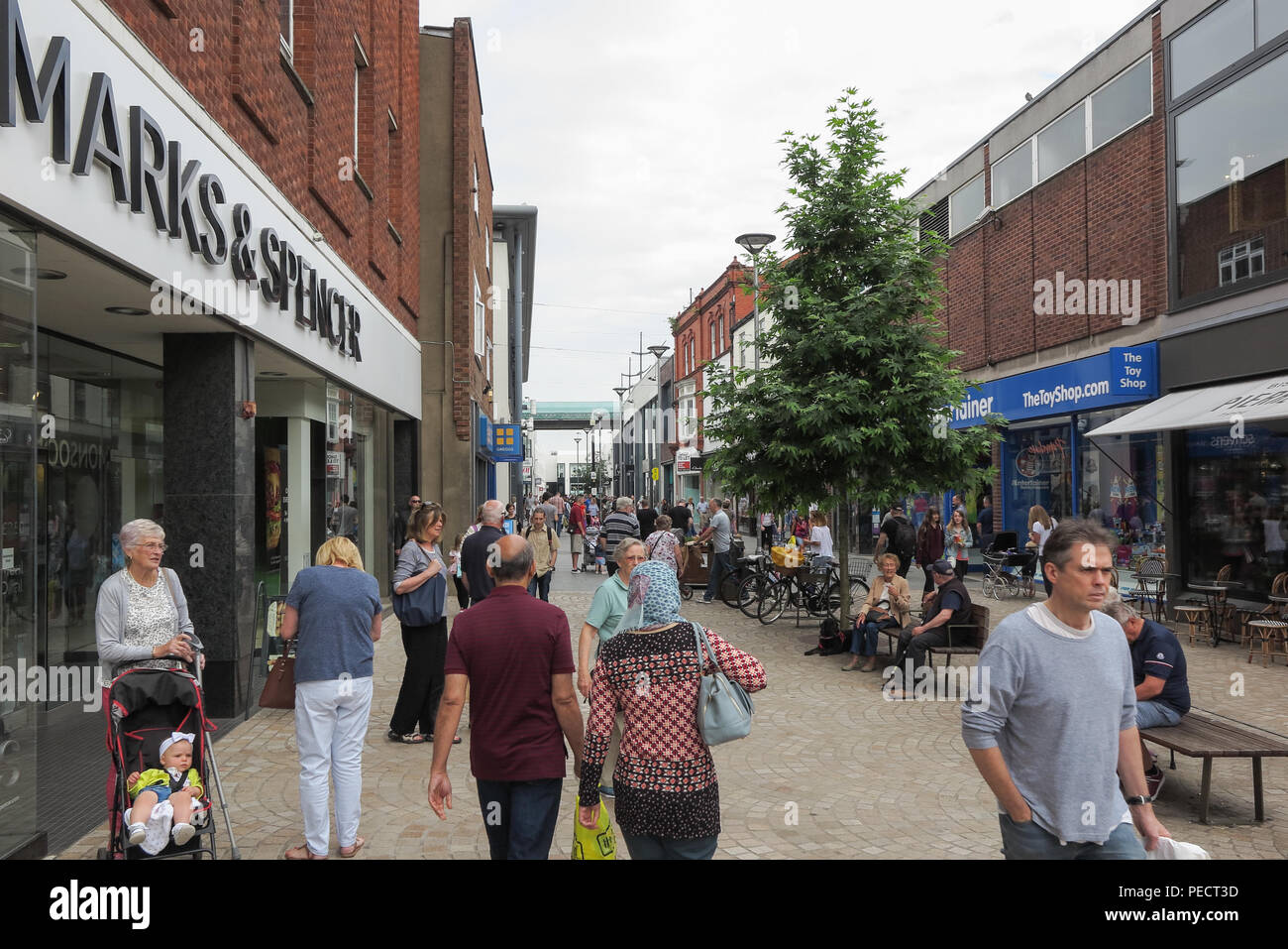 George Street, Altrincham town centre, Trafford, Greater Manchester, England Stock Photo