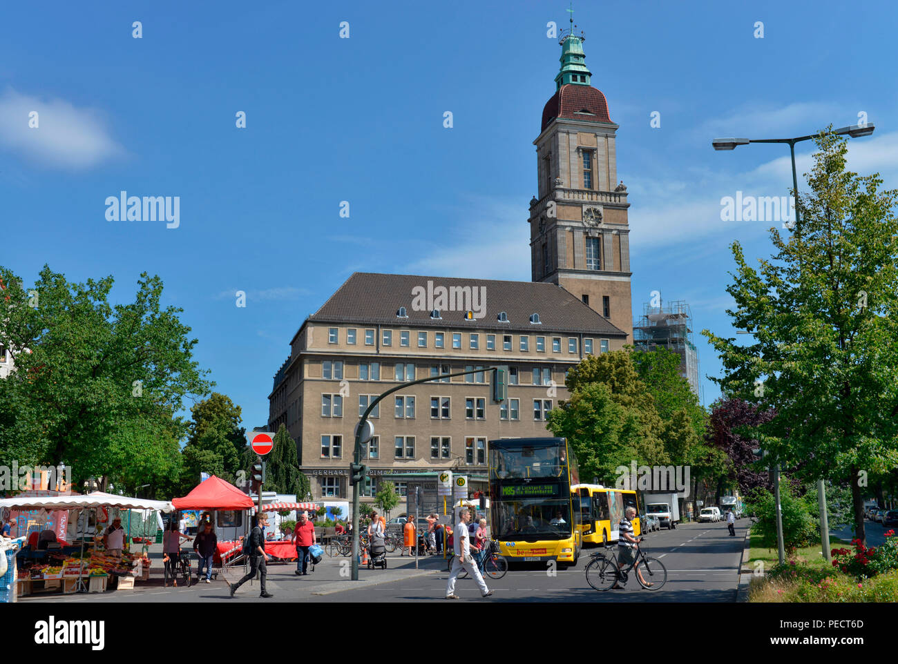 Rathaus, Breslauer Platz, Friedenau, Tempelhof-Schoeneberg, Berlin, Deutschland Stock Photo