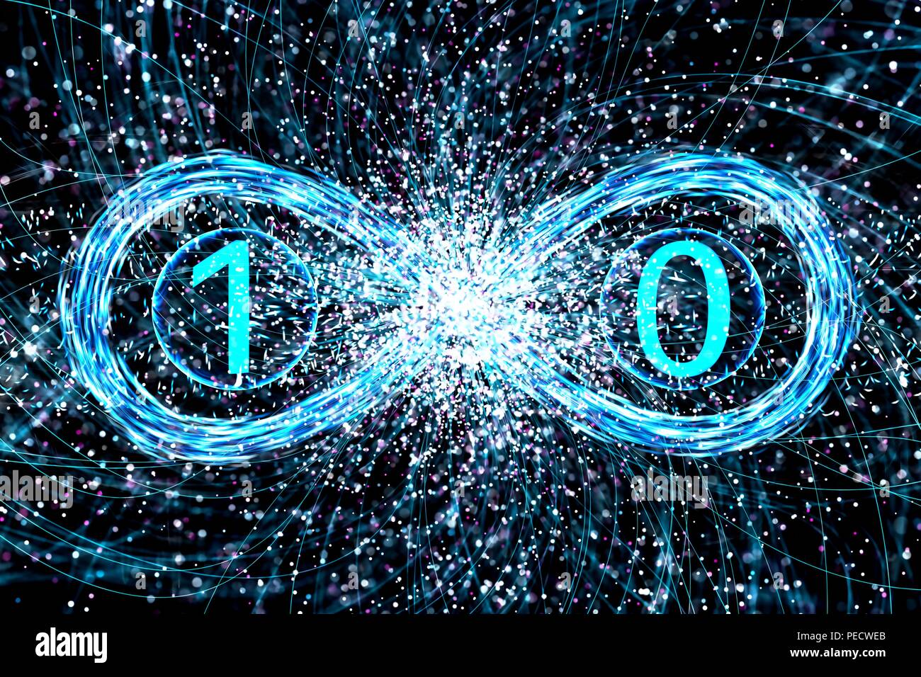 Concept of quantum physics duality of a photon Stock Photo Alamy