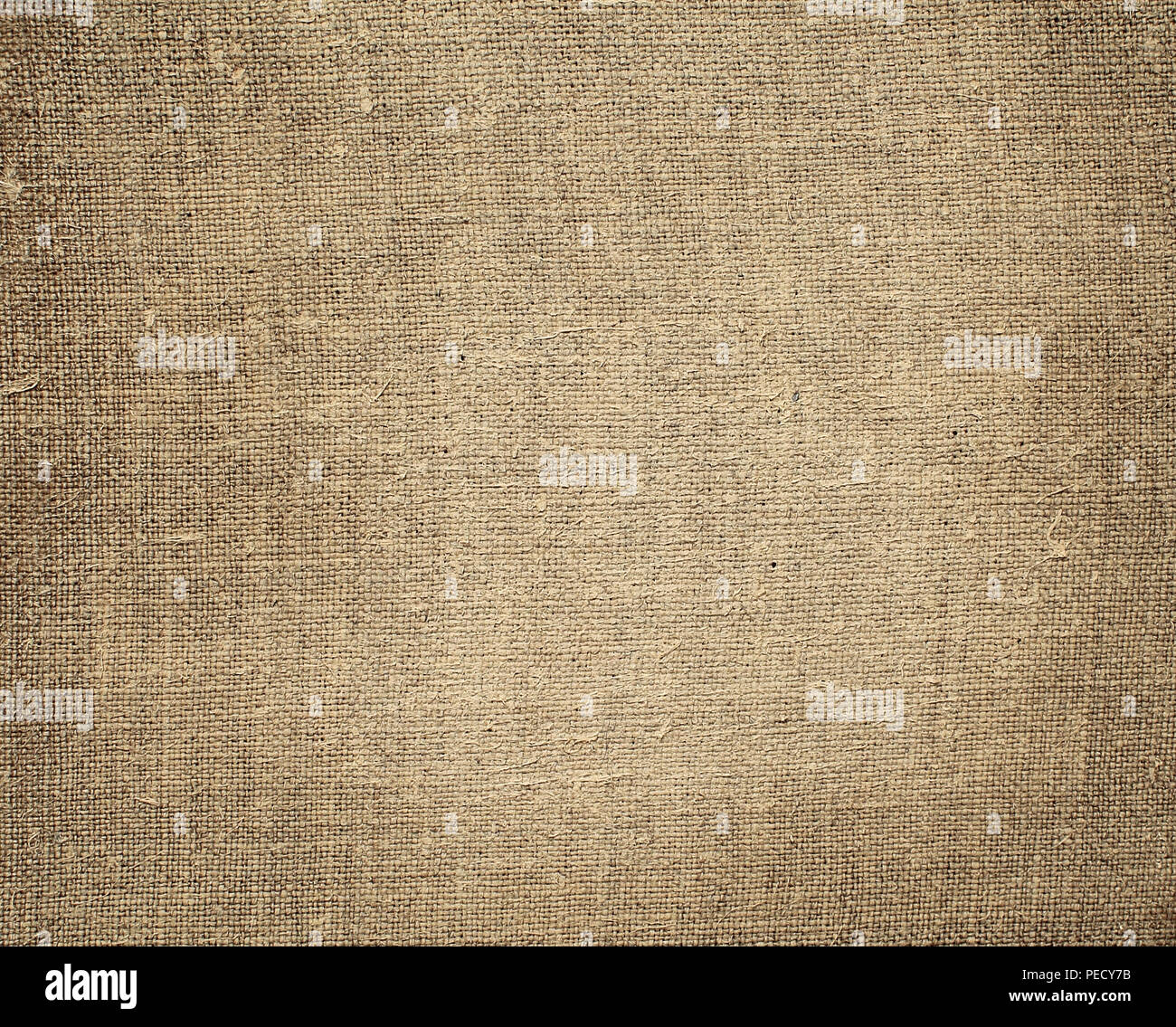 Natural linen material textile canvas texture background Stock Photo