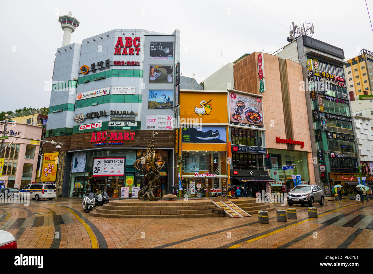 Shopping District Busan Pusan South Korea Asia Stock Photo Alamy