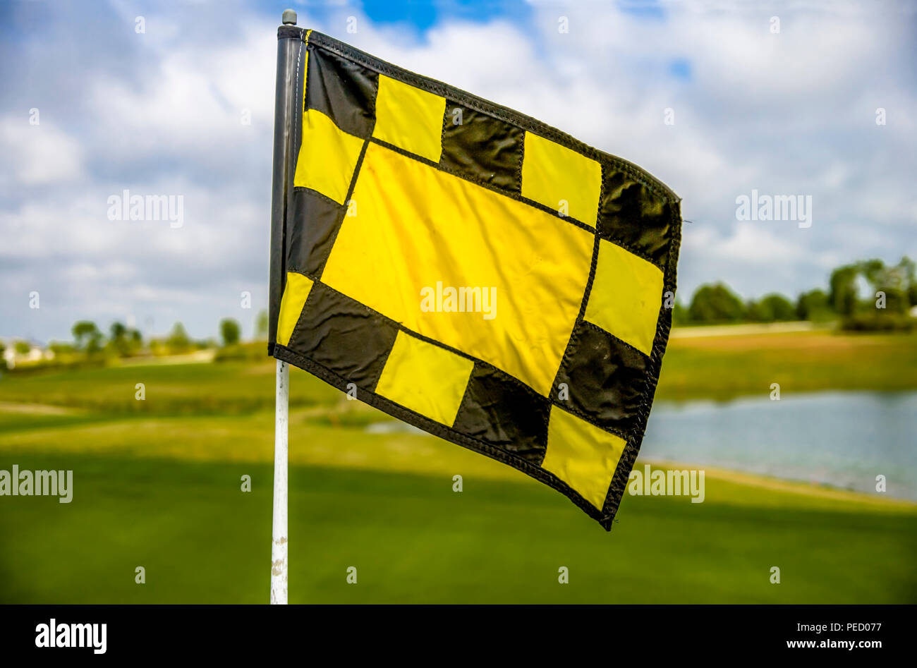 Checkered flag grass hires stock photography and images Alamy
