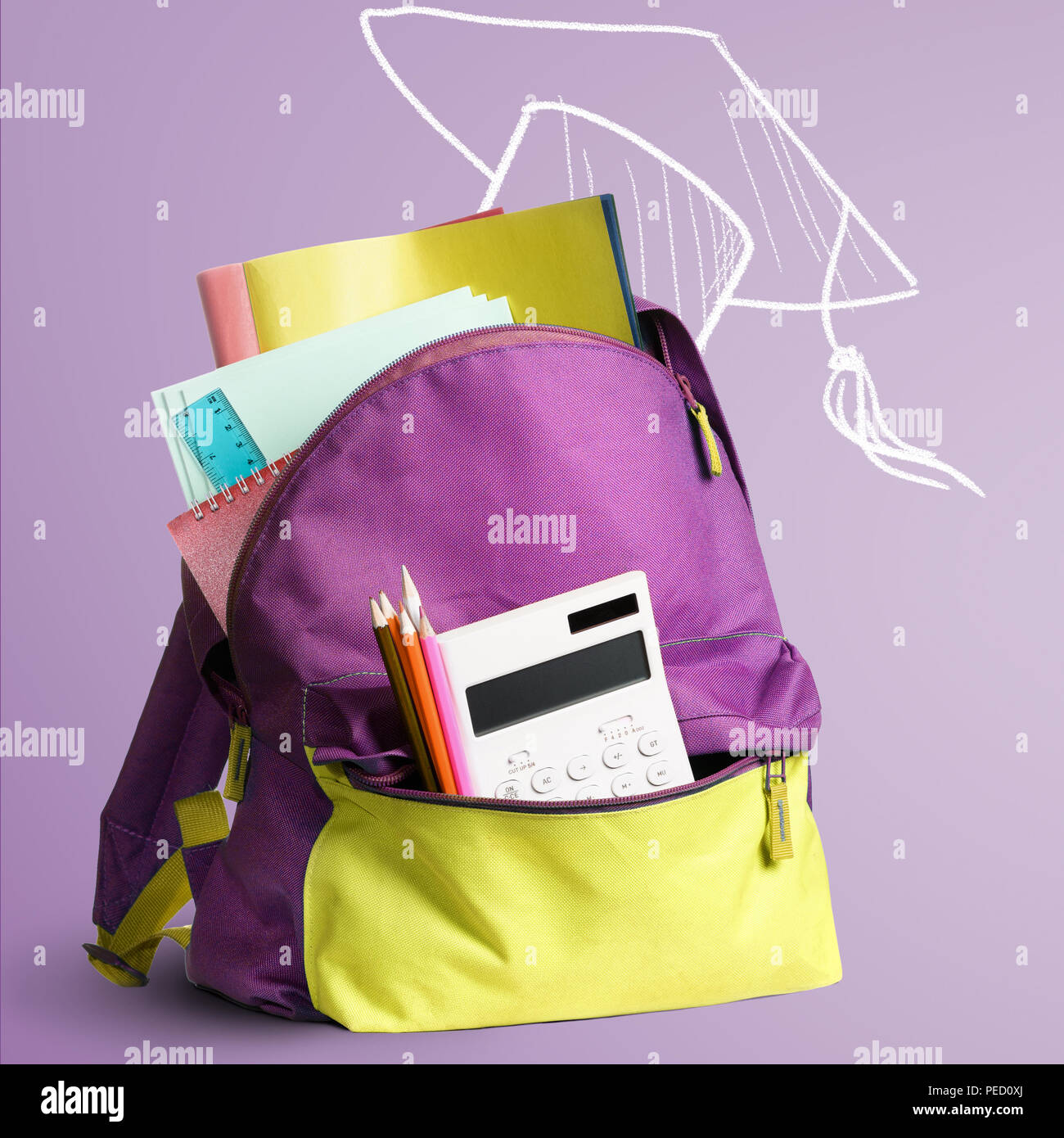 Back to school backpack Stock Photo Alamy